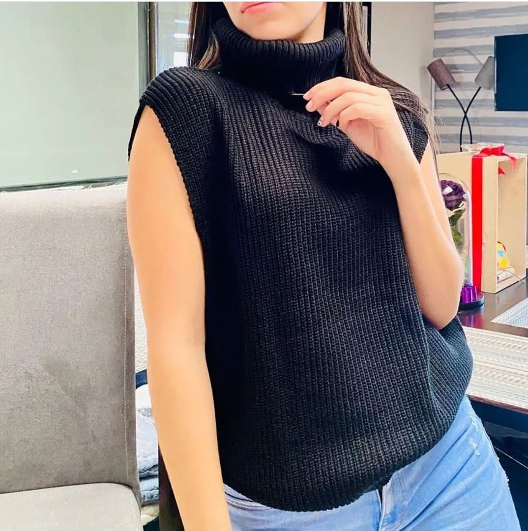 Chaleco Cuello Tortuga