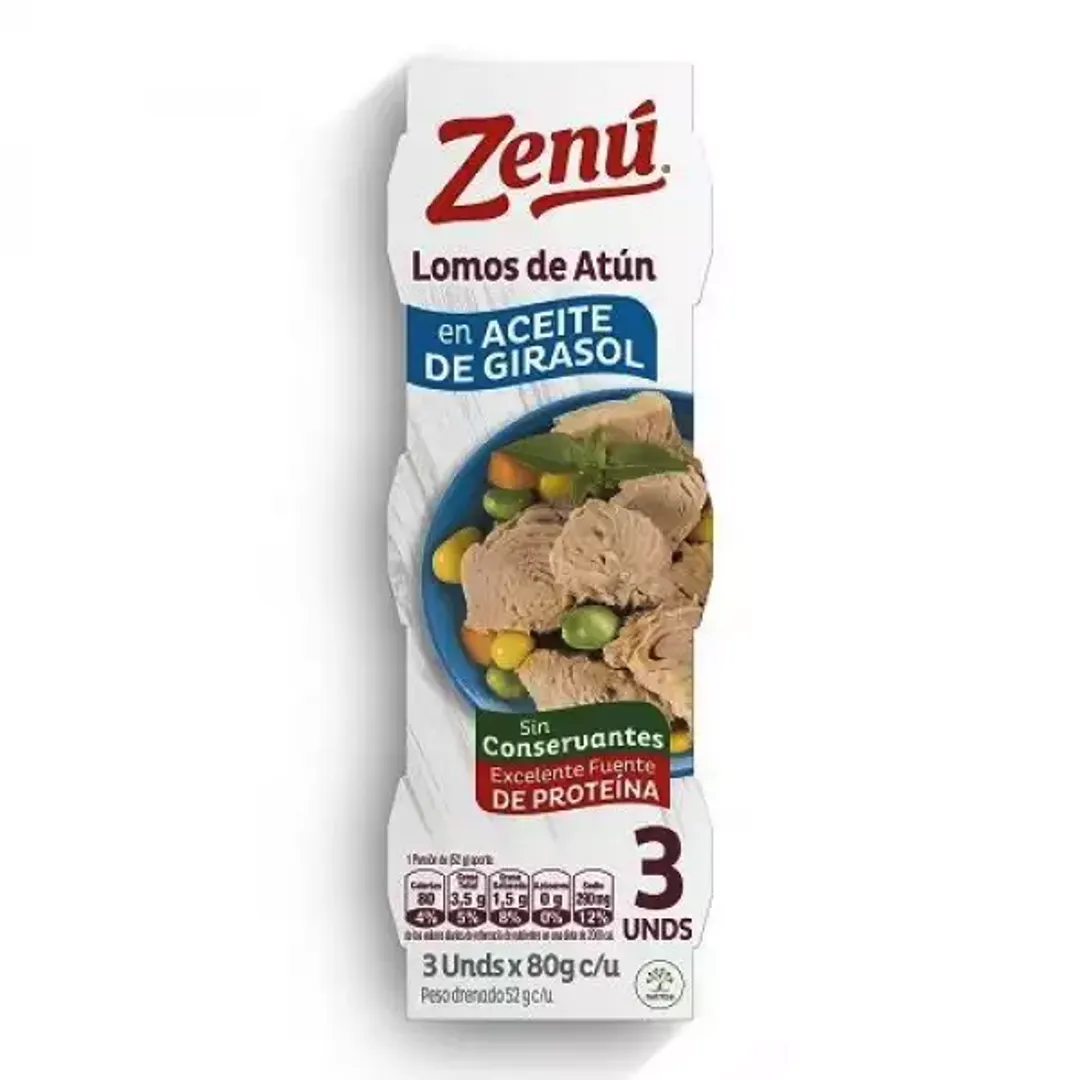 ATUN ACEITE ZENU*3*80G
