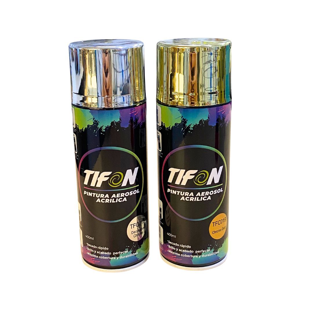 TIFON PINTURA CROMO / ORO DORADO