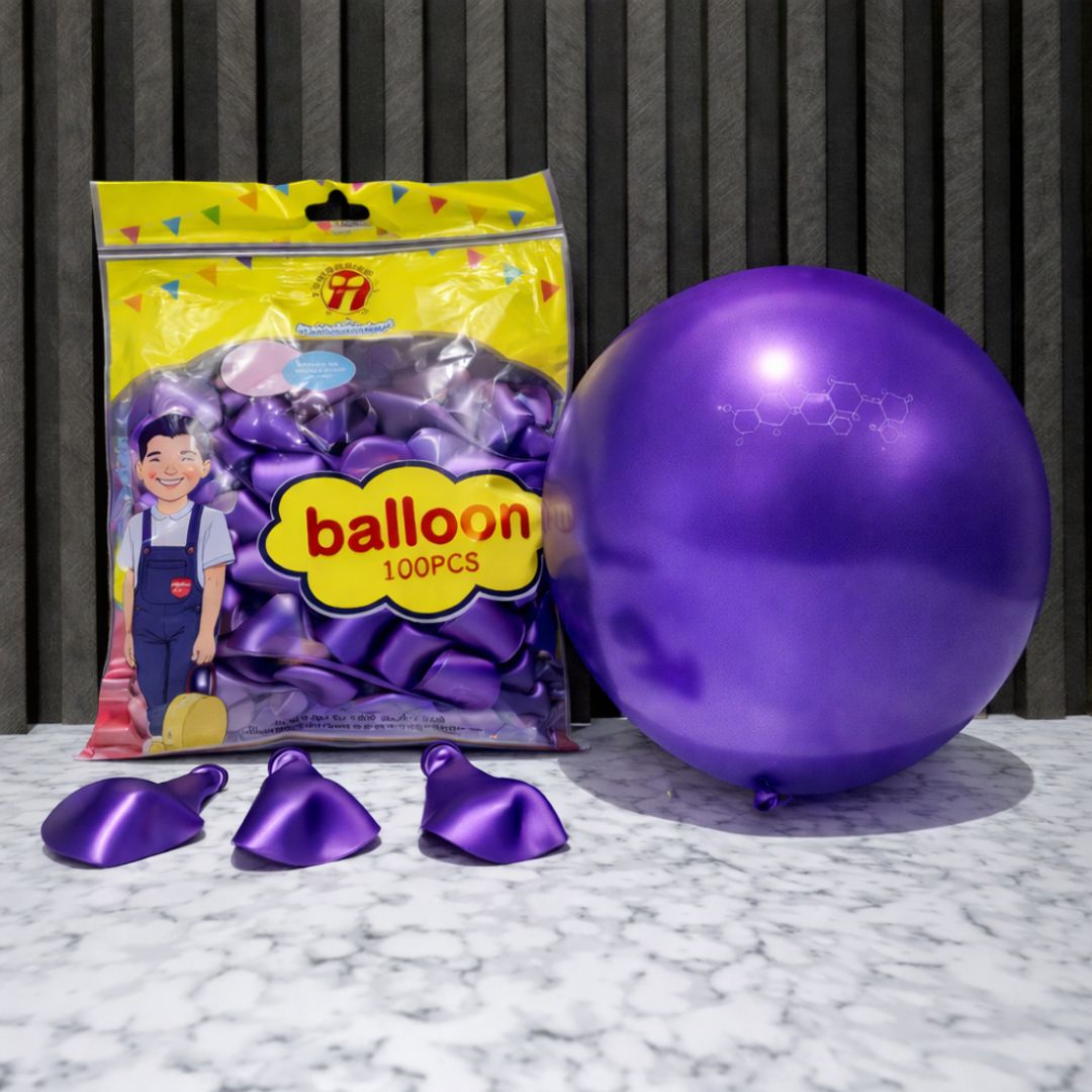 GLOBO R12 x 100 UNIDADES MORADO OSCURO SATINADA