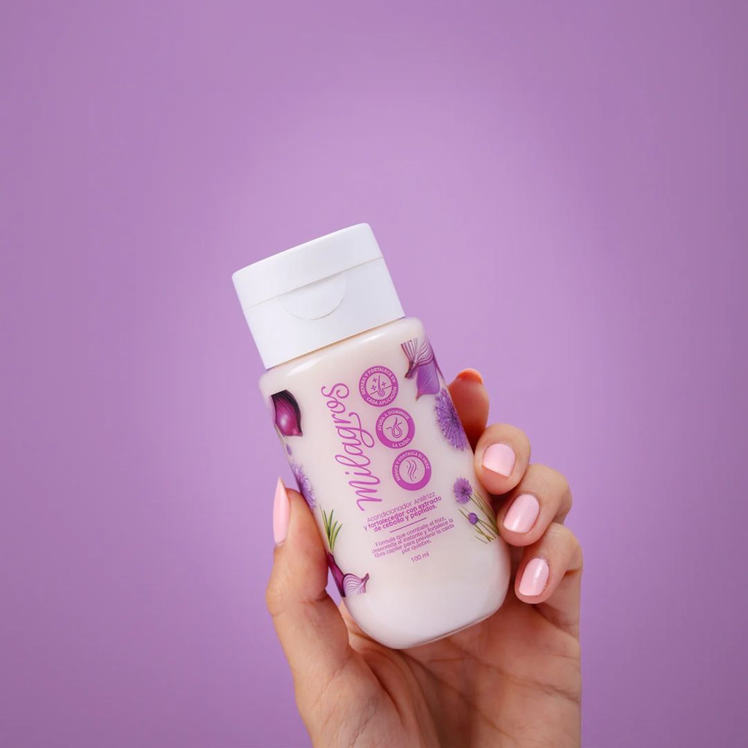 Acondicionador Cebolla y Péptidos Mini 100ml Milagros