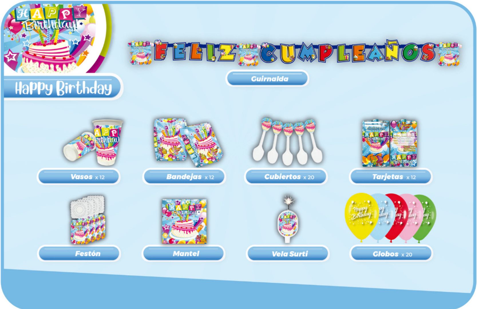 DECORACIÓN HAPPY BIRTHDAY 