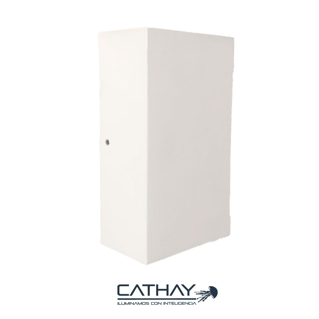 APLIQUE DE PARED RECTANGULAR DOBLE HAZ (BLANCO)