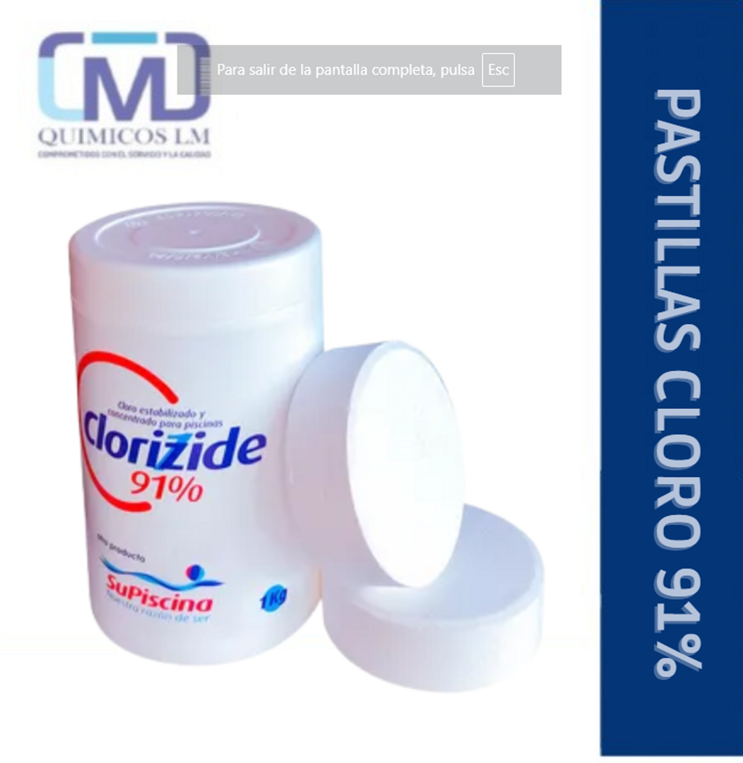 PASTILLAS DE CLORO 91% 200GR