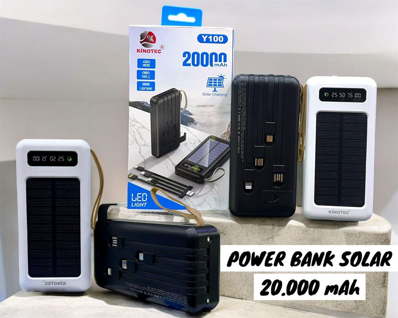 POWER BANK SOLAR 20.000 MA