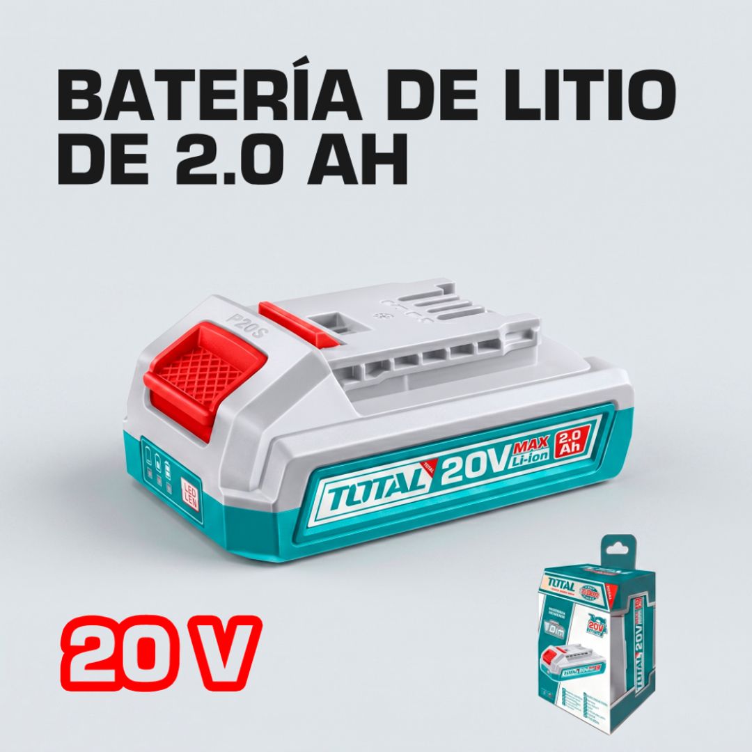 BATERÍA LITIO 2.0A 20V TOTAL