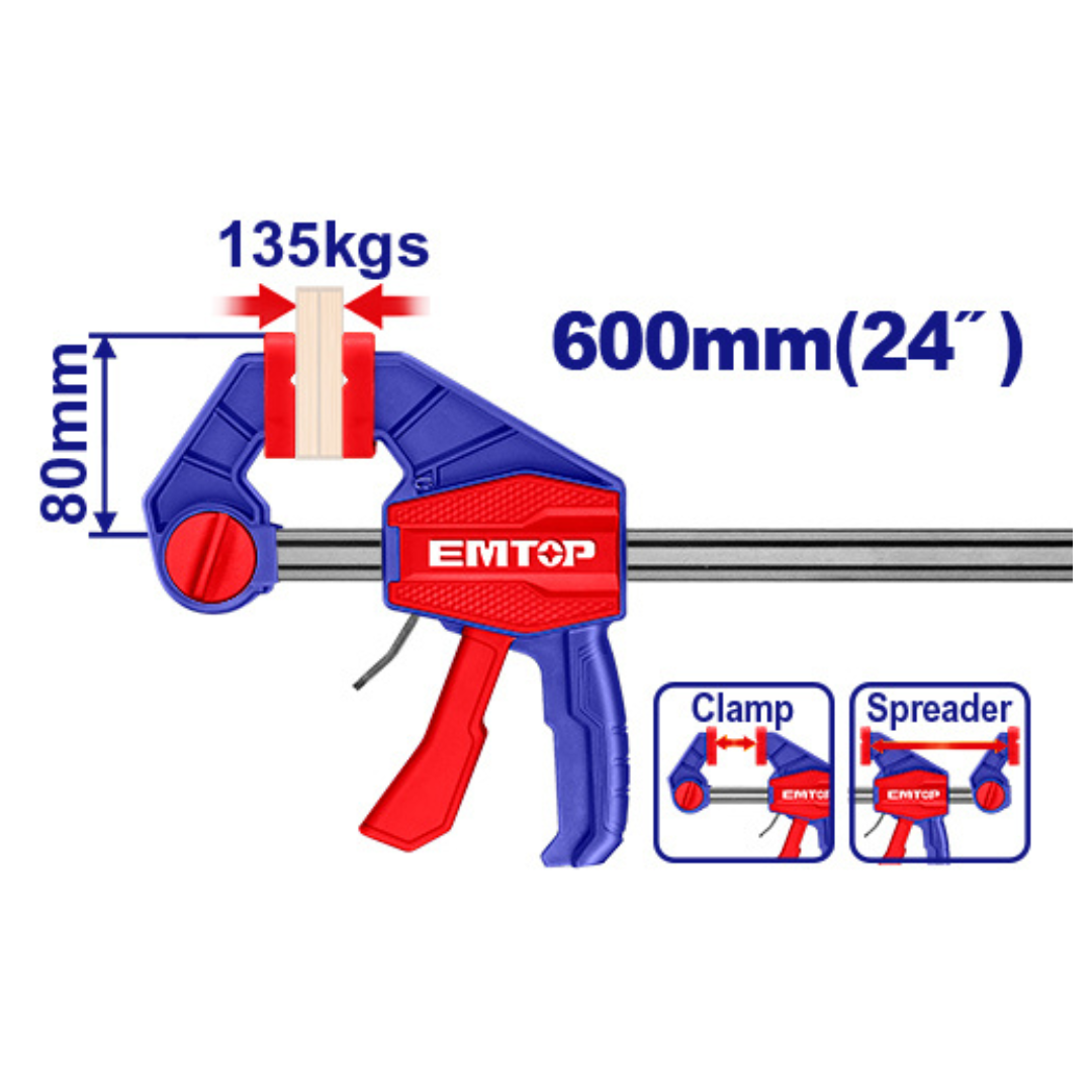 EMTOP PRENSA RAPIDA SARGENTO 24" 80x600MM/135KG SUPER EMTOP