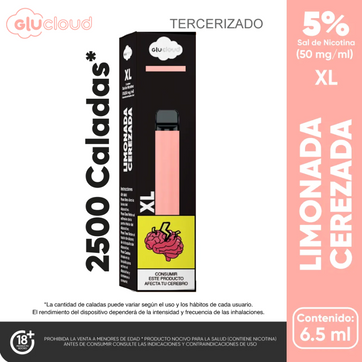 Imagen del producto GluCloud XL Limonada Cerezada 2500 puffs