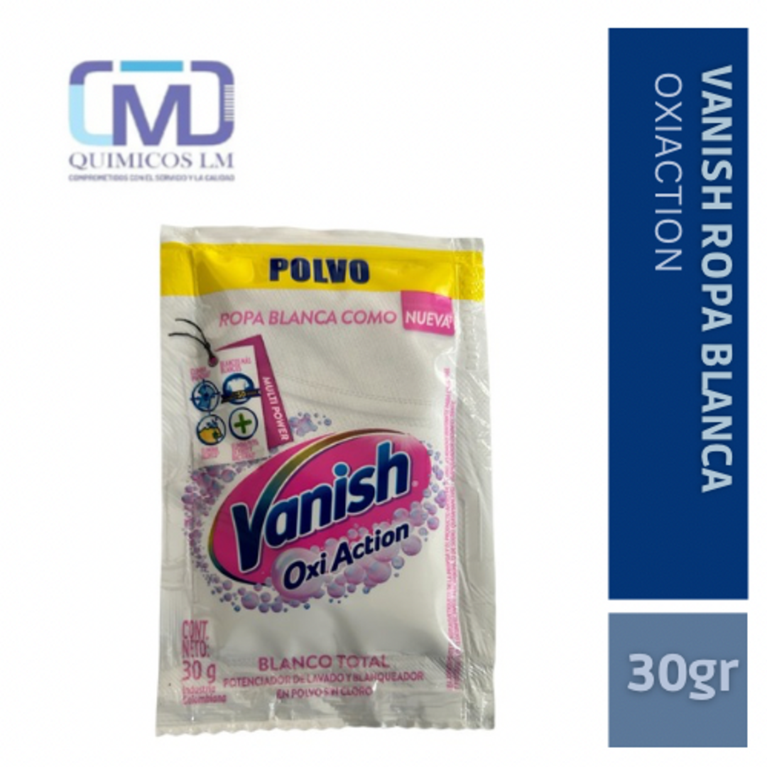 VANISH /ROPA BLANCA/ DESMANCHADOR 30gr