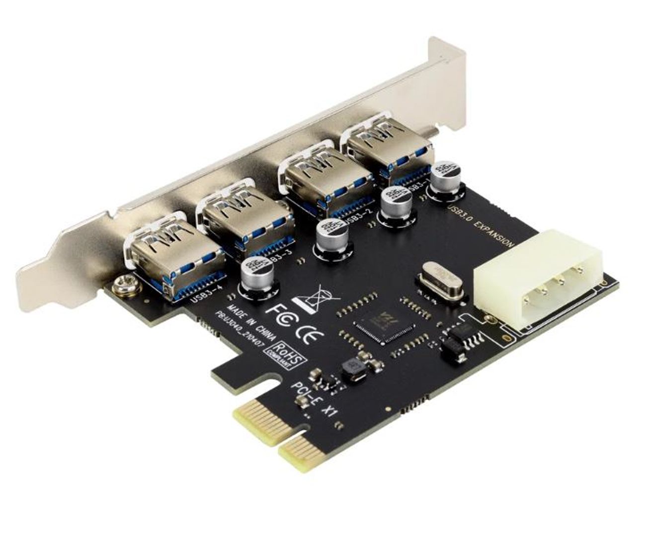 Tarjeta PCI Express 4 puertos USB 3.0