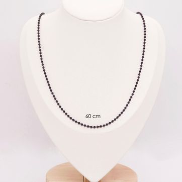 Imagen del producto CADENA MILITAR NEGRA ACERO