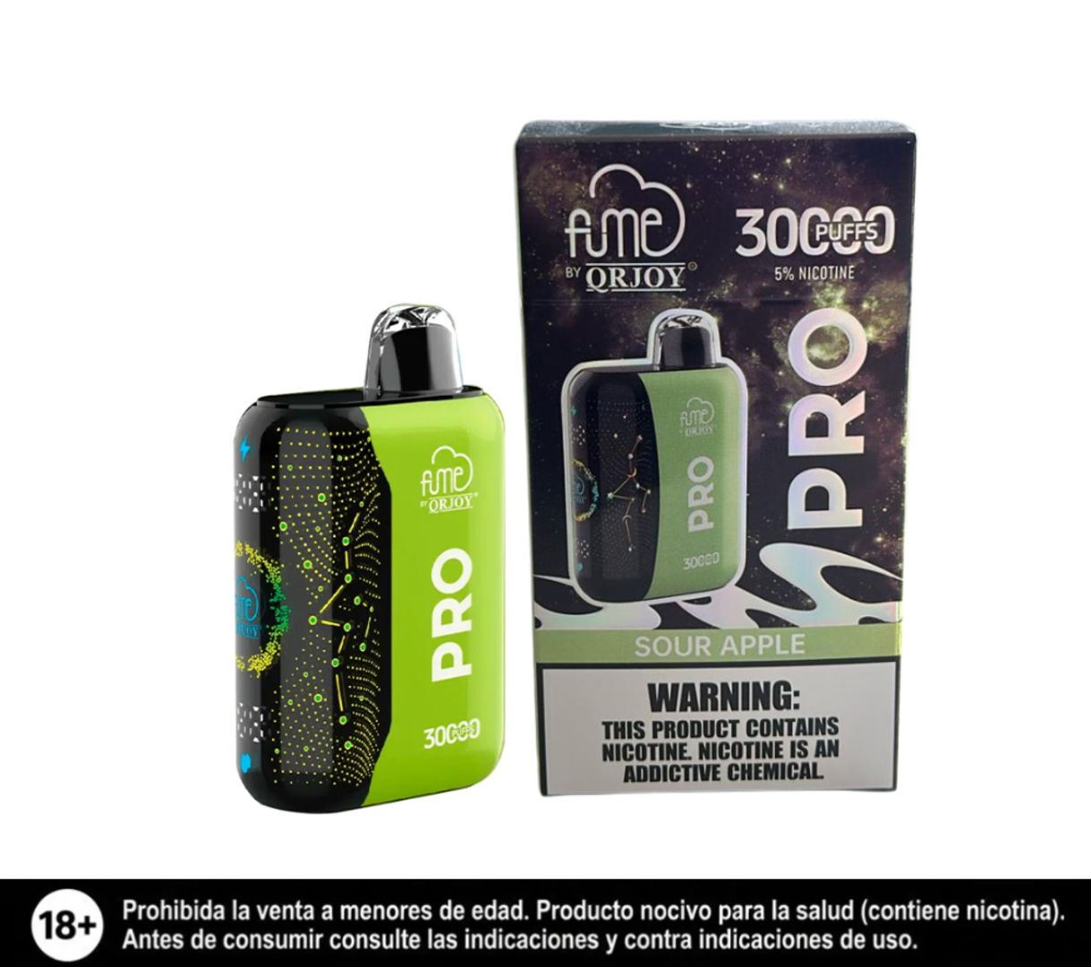 Fume Pro Sour Apple 30.000 Puffs