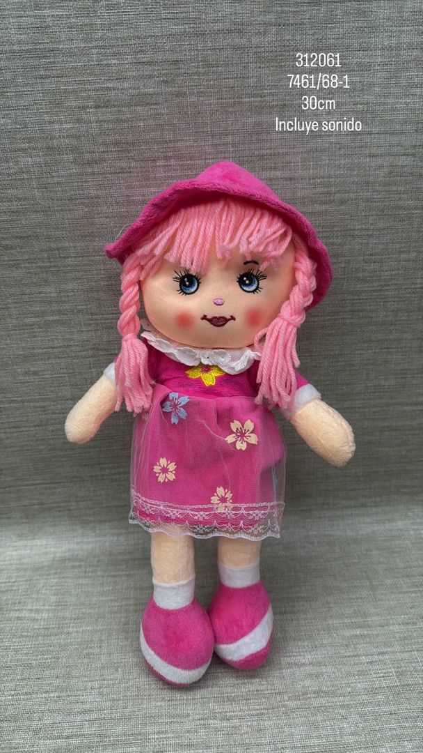 MUÑECA CON SONIDO SURTIDA 30 CM