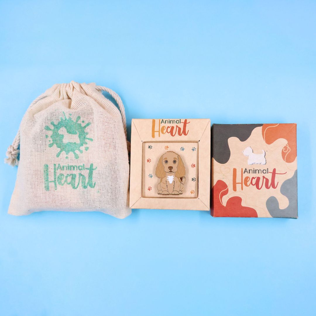 PIN COCKER SPANIEL CAFE