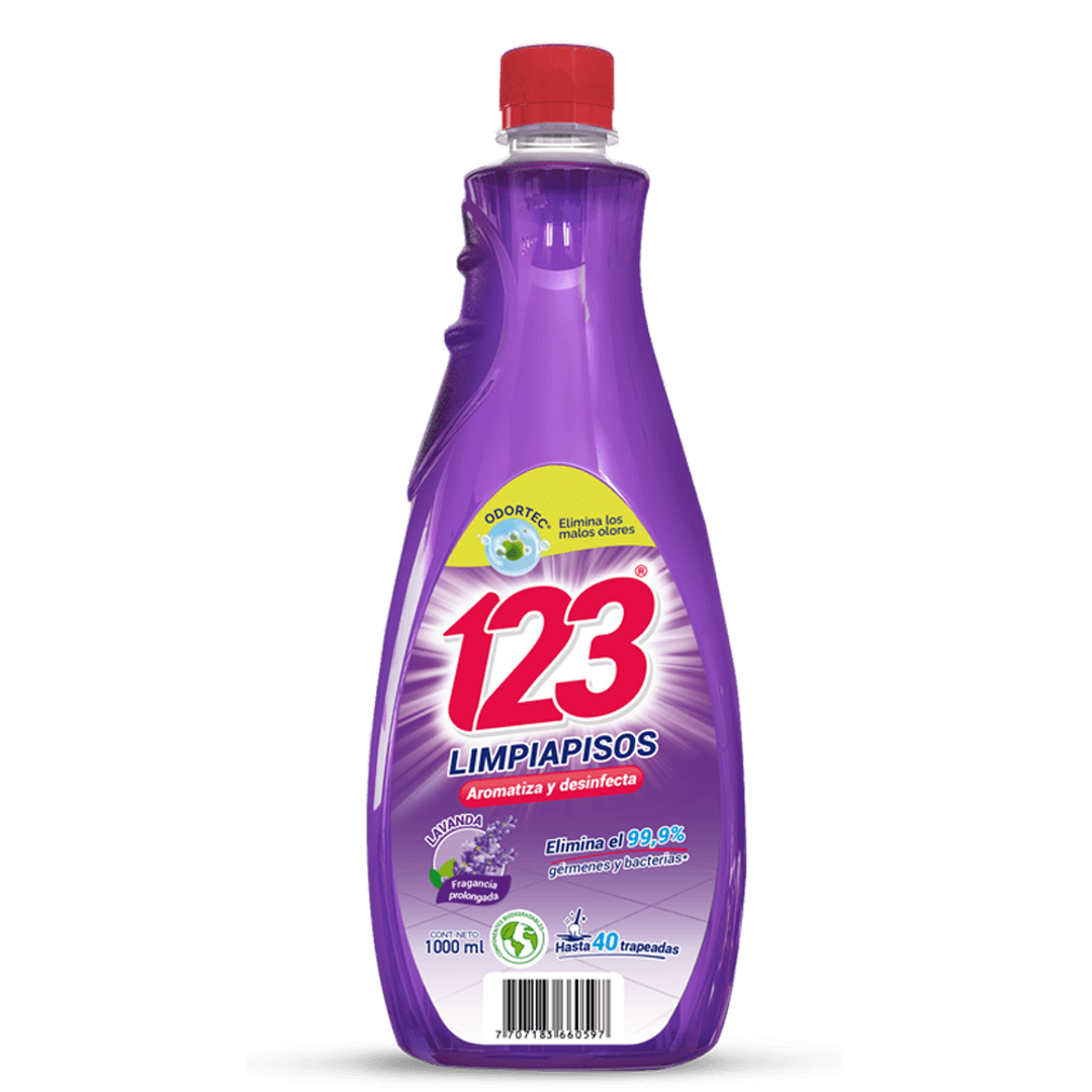 LIMPIAPISOS LAVANDA 123 X 1.000 ML