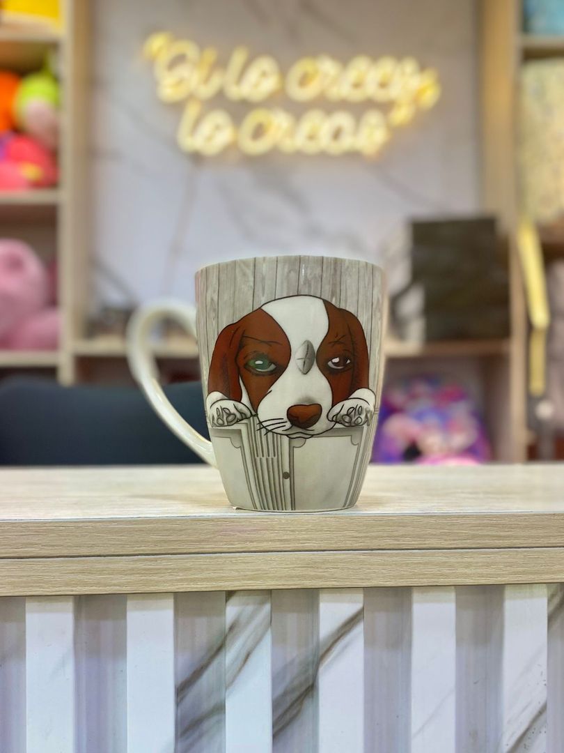 MUG CERAMICA PERRITOS 