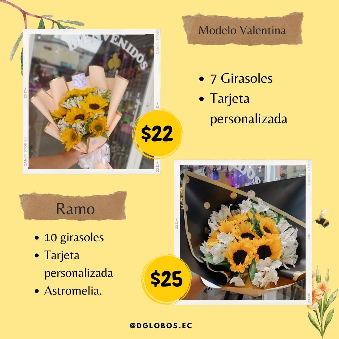 Girasoles brillantes 