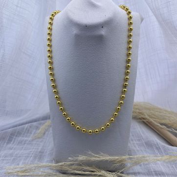 Imagen del producto Cadena perlas, dorada, covergold 