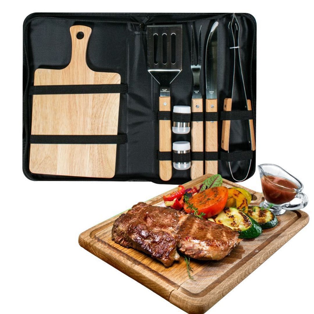 KIT PARA ASADOS 7 PIEZAS