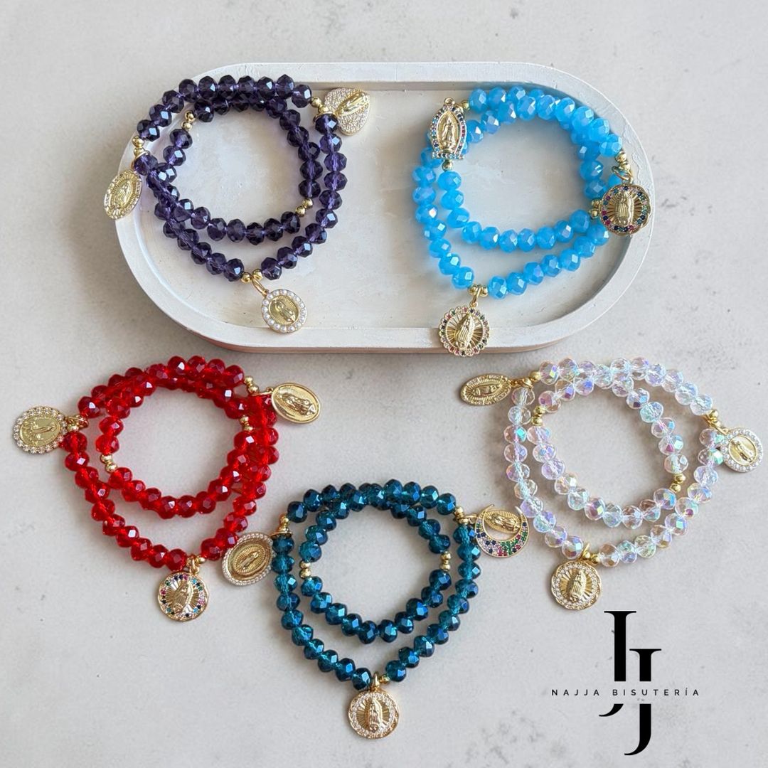 Denario pulsera Rojo