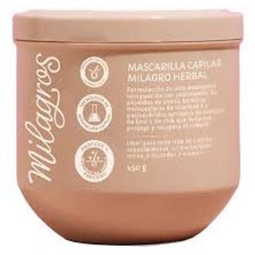 Imagen del producto MASCARILLA CAPILAR MILAGRO HERBAL 450g