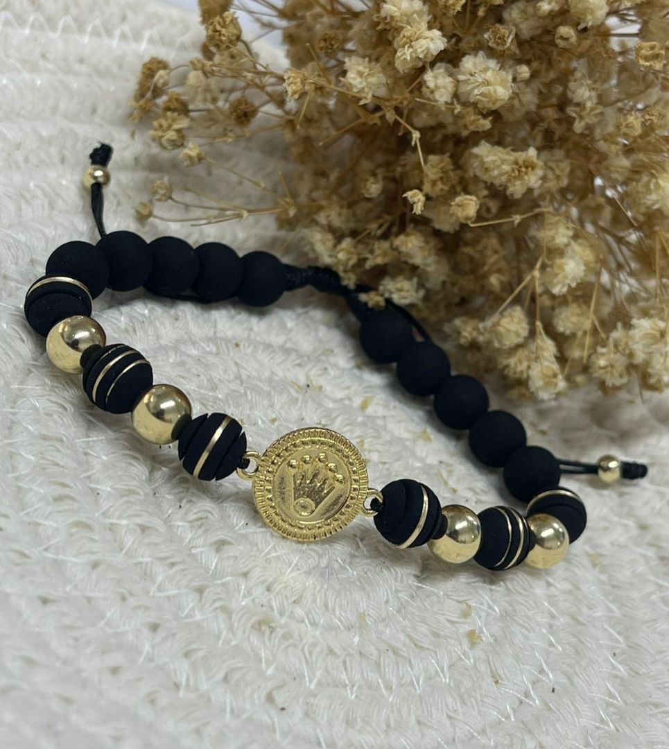 Pulsera Rolex balin 8mm y neopreno 8mm