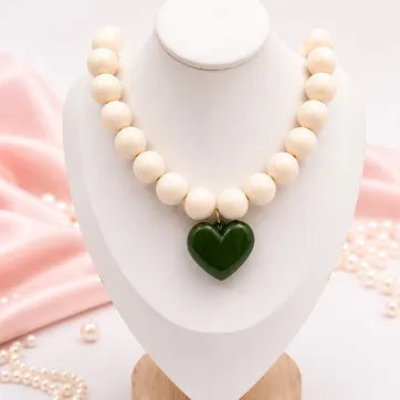 Collar Chicle # 16 Beige / verde - imagen 1