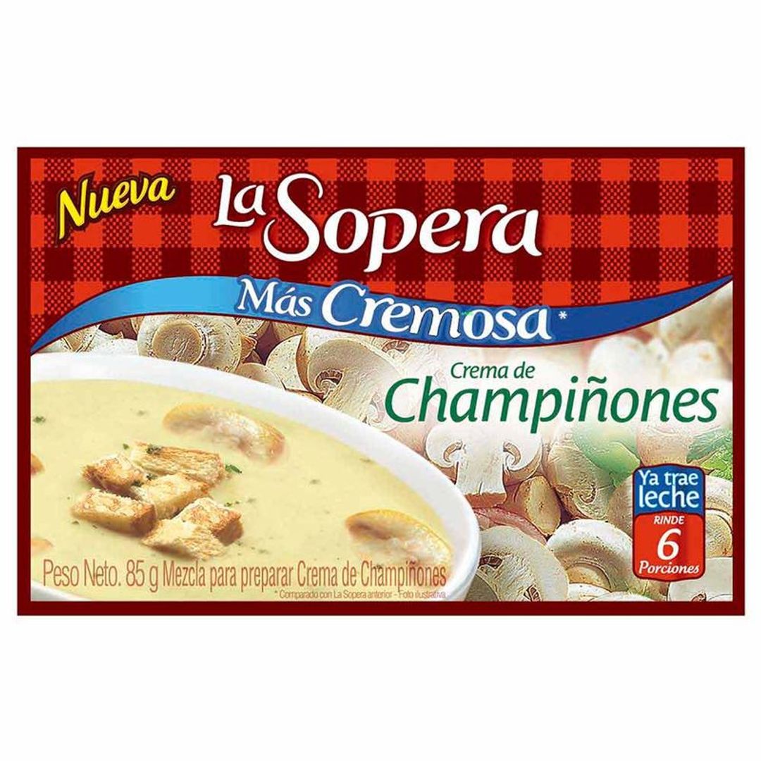 LA SOPERA CREMA DE CHAMPIÑONES *6 P