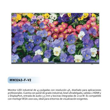 Imagen del producto MONITOR UNIVIEW 43"