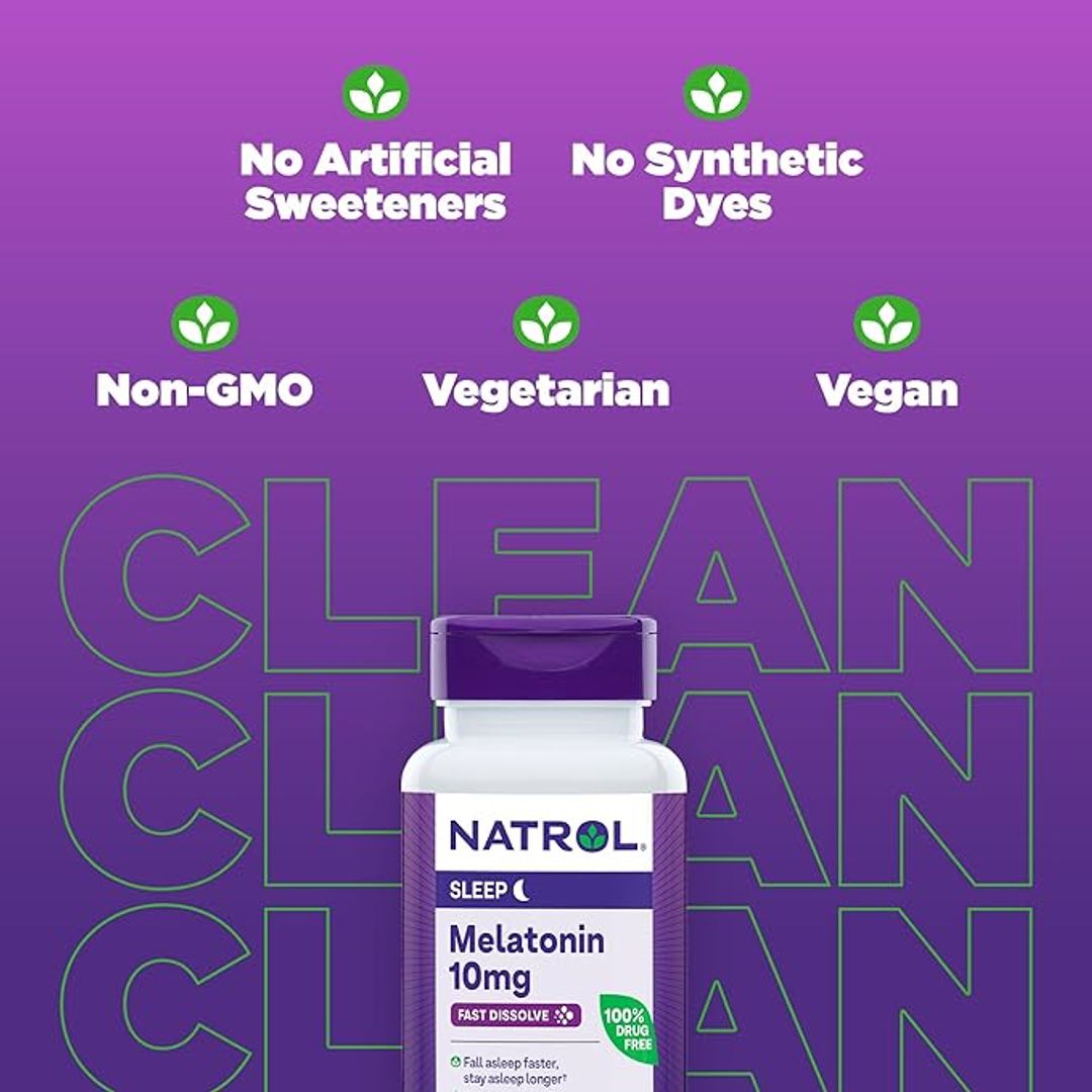 Melatonina 10mg 60tab de disolución rápida Natrol 