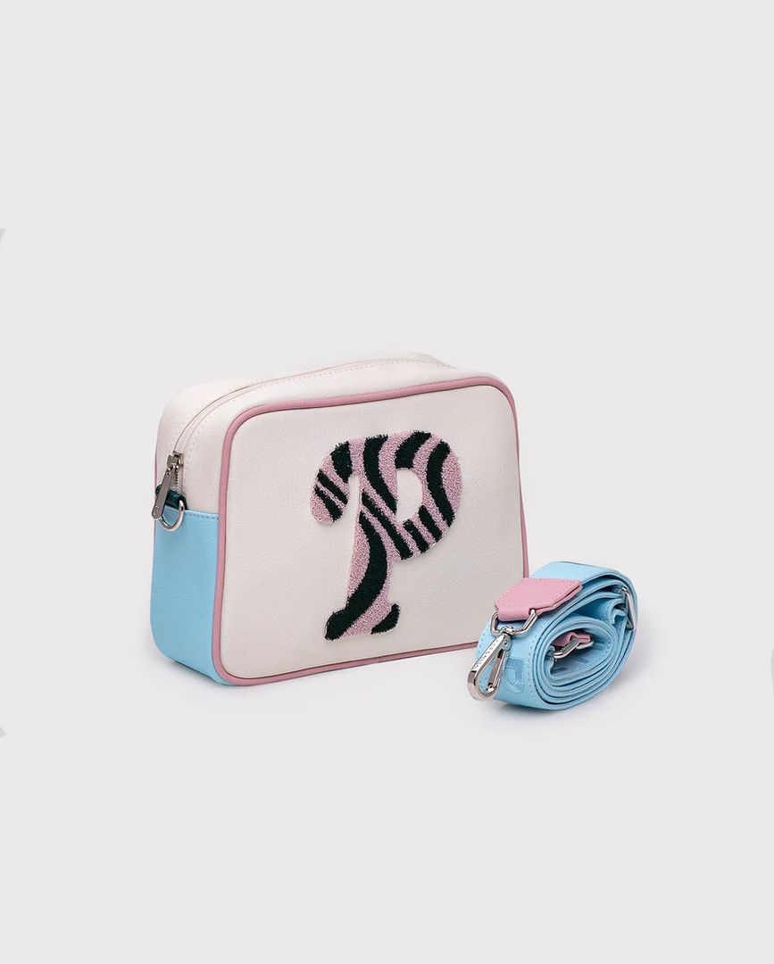 BANDOLERA ADELA IVORY X ROSADO