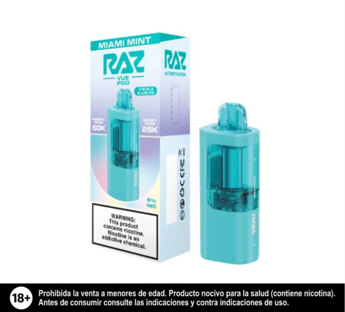 Raz Pod Miami Mint 50.000 Puffs