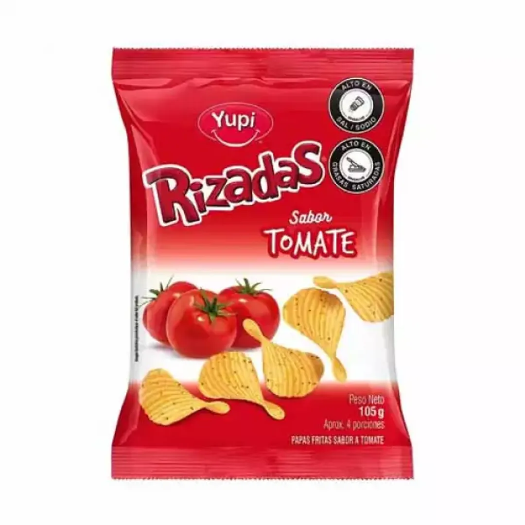 PAPAS RIZADAS TOMATE*105G
