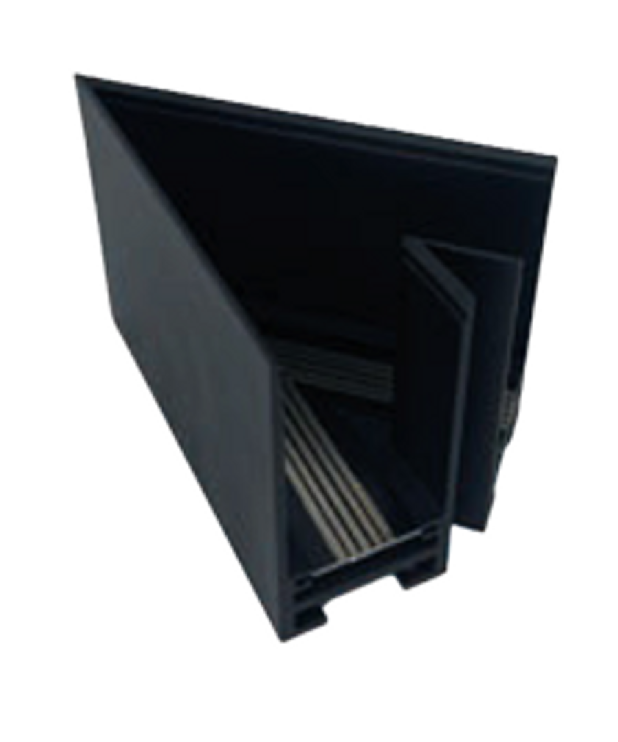 UNION EN V PARA RIEL MAGNETICO CHASIS NEGRO