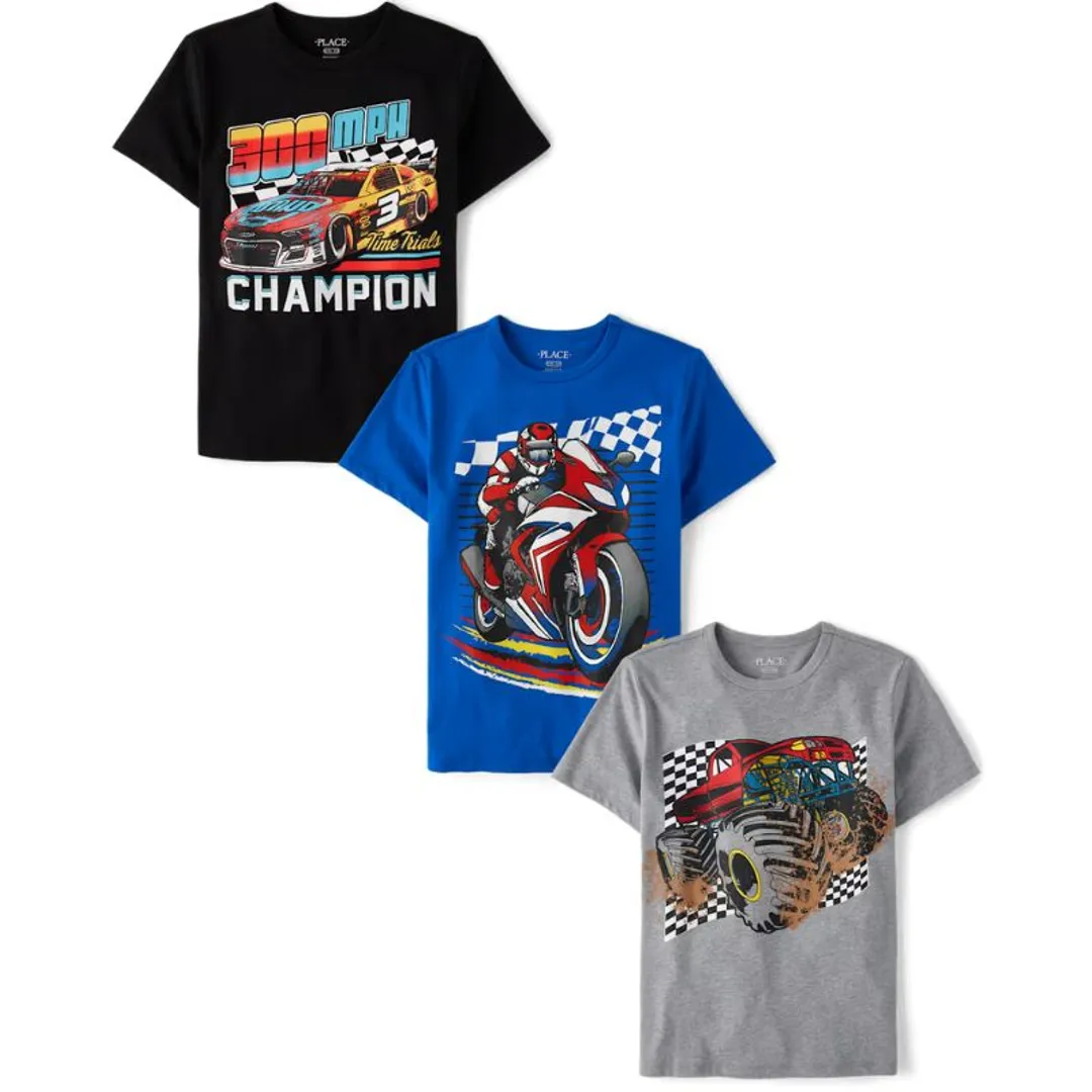 7/8 Set 3 Camisetas CHILDRENS PLACE