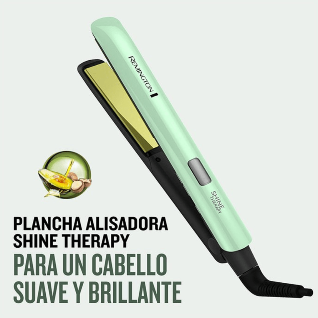 PLANCHA ALISADORA REMINGTON - SHINE THERAPY AGUACATE S9960