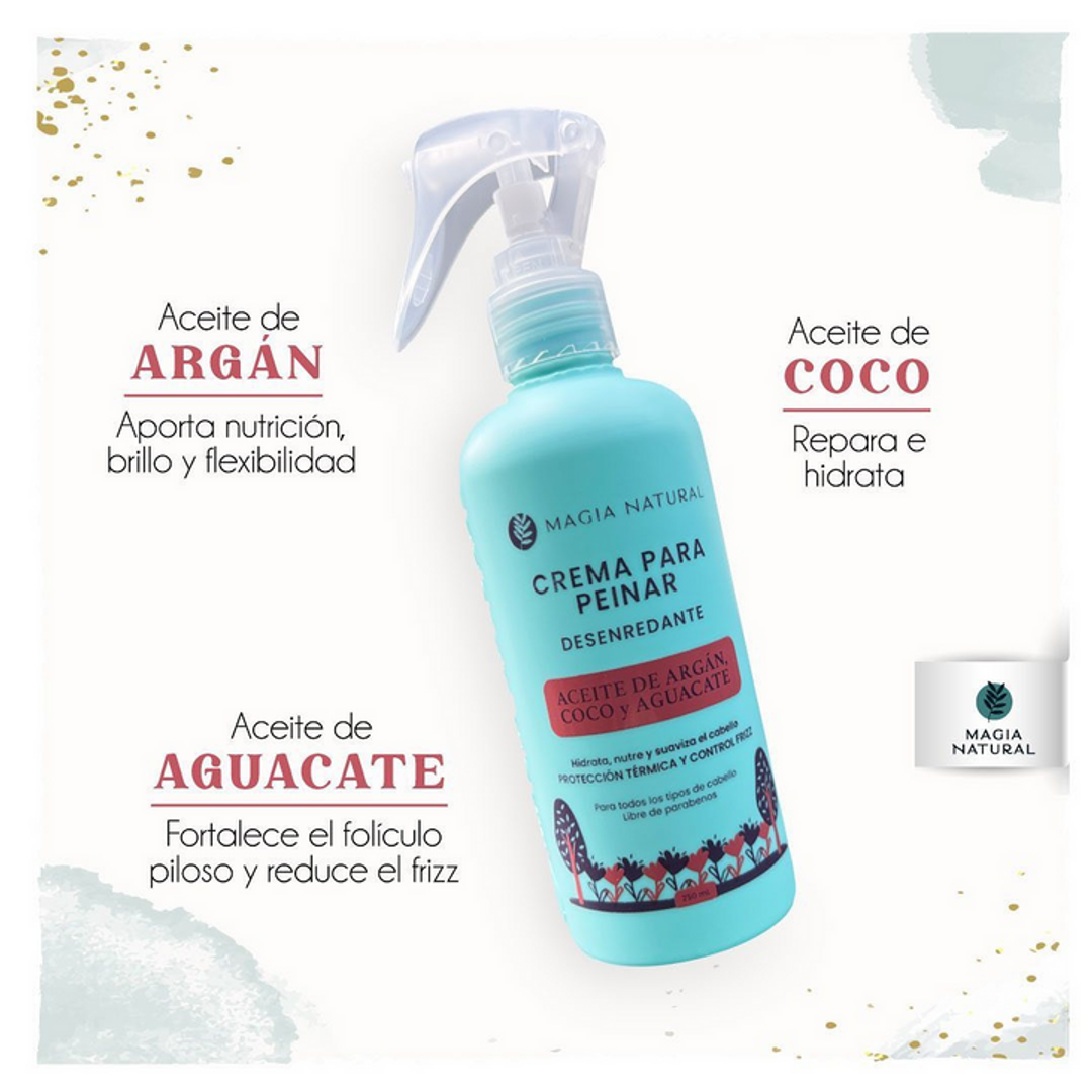 Crema Para Peinar Desenredante X 250 Ml - Magia Natural