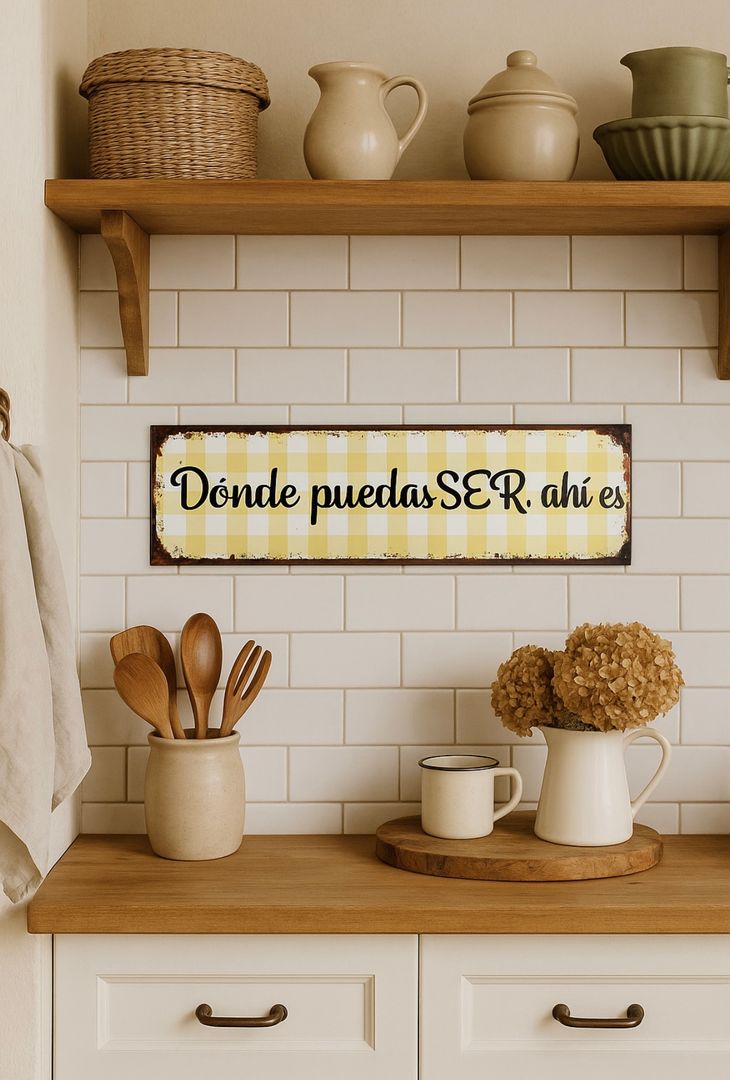 Chapa Decorativa con Frase VENDIDO 