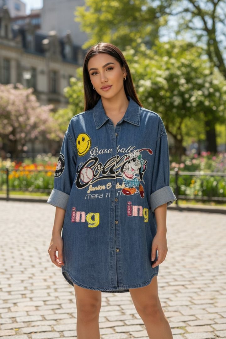 CHAQUETA DENIM SMILE