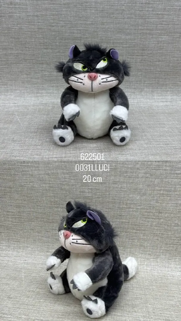 GATO LUCIFER GRIS 20 CM