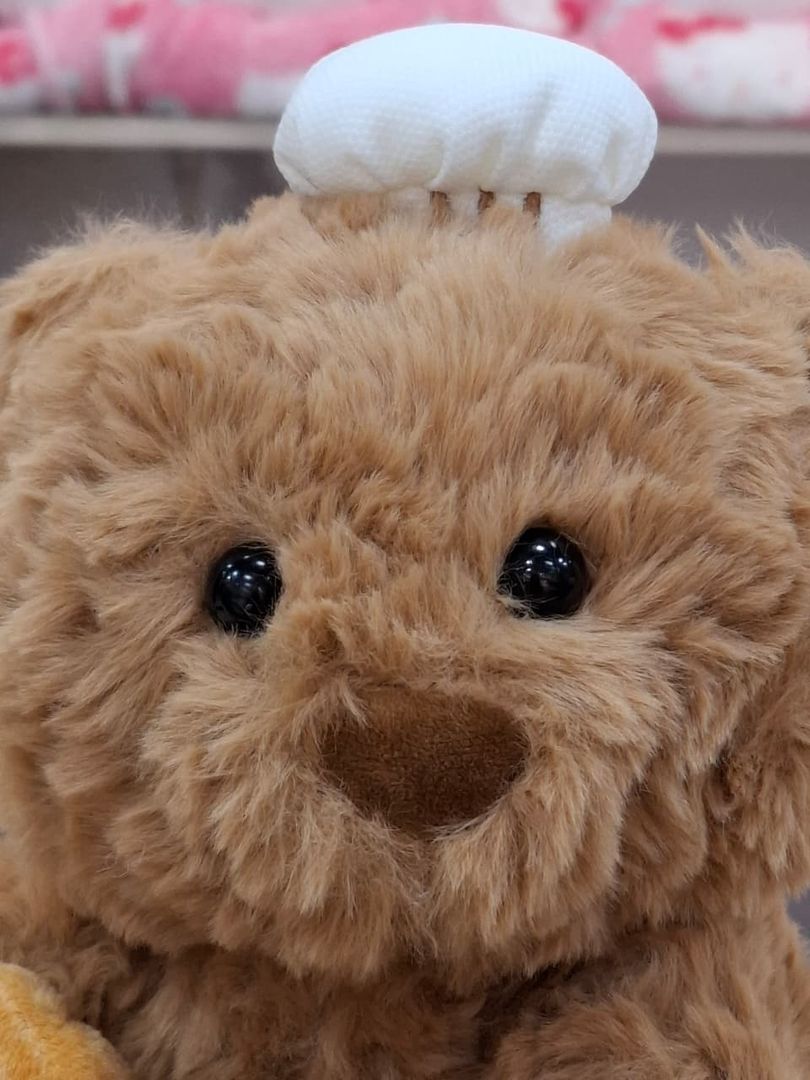 PELUCHE OSO COCINERO  23CM