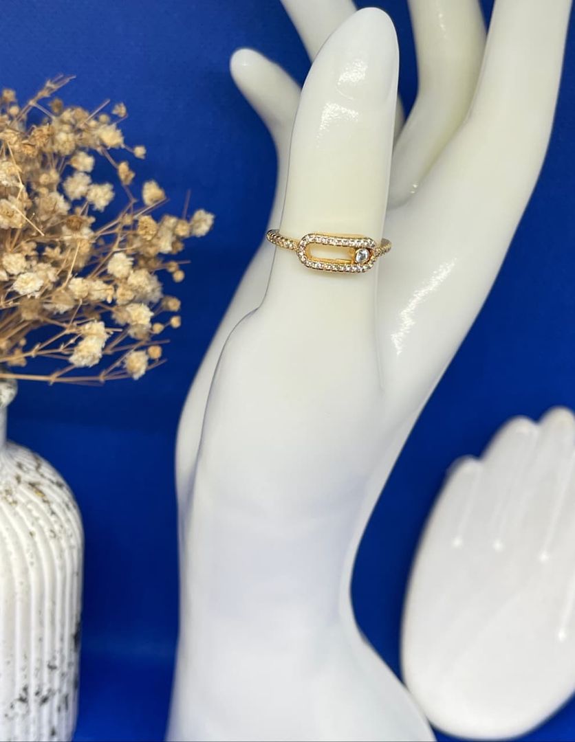 Anillo mesikka ajustable circonias