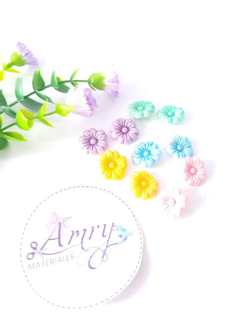 10 Flores Metalizada 