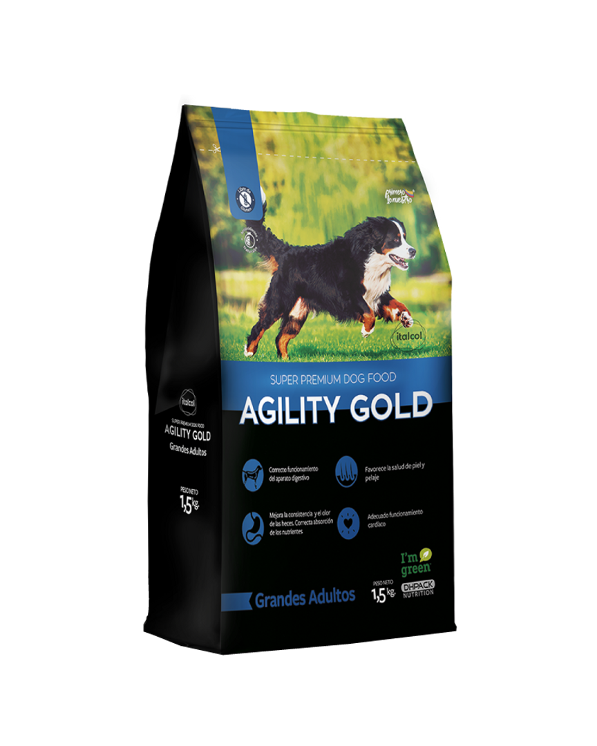 AGILITY GOLD GRANDES ADULTOS x 15 KG