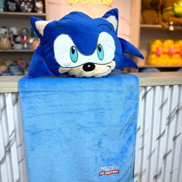 Imagen del producto cobija SONIC  almohada de peluche 