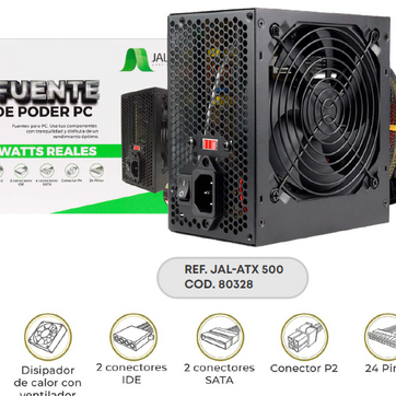 Imagen del producto FUENTE DE PODER PC 500W