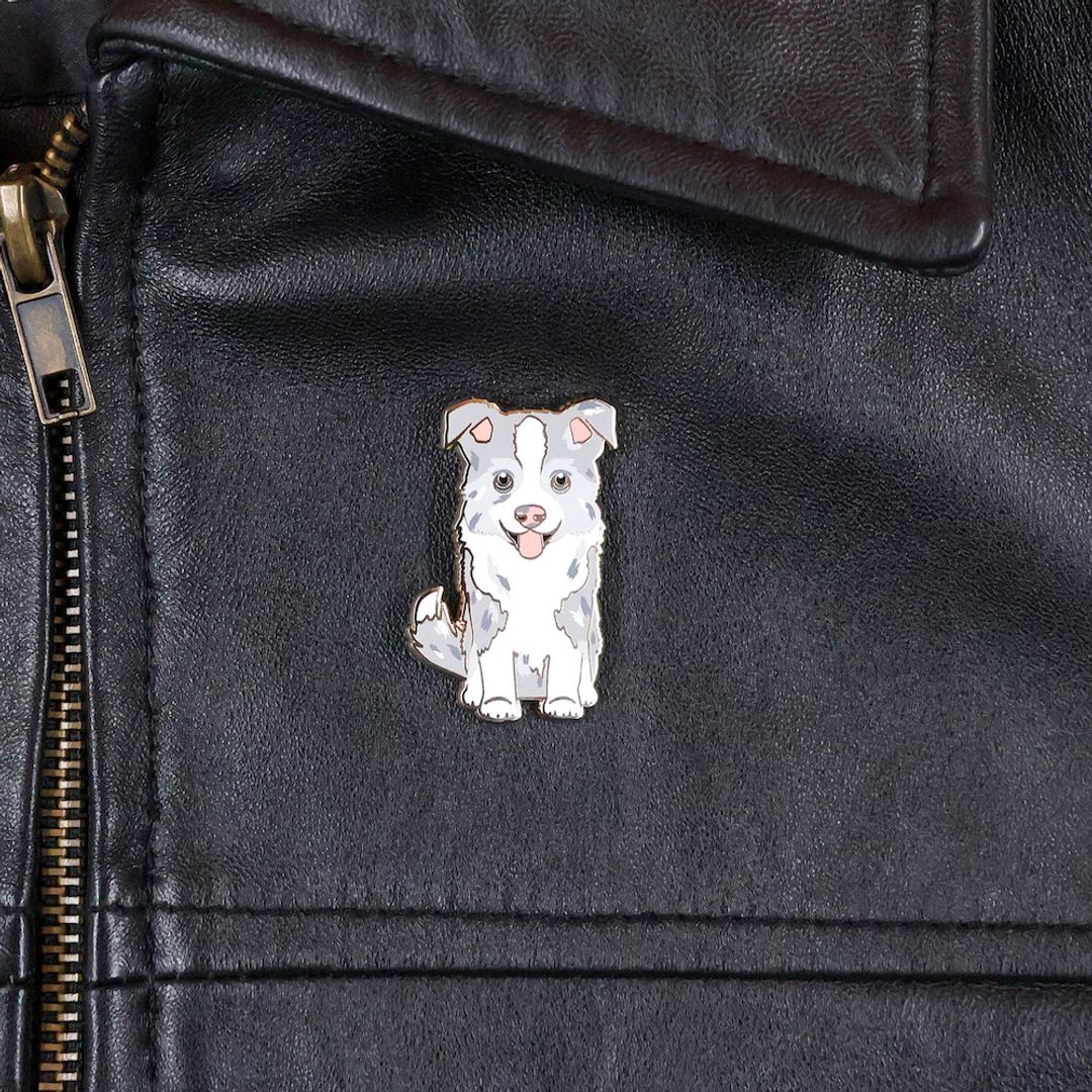 PIN BORDER COLLIE MERLE