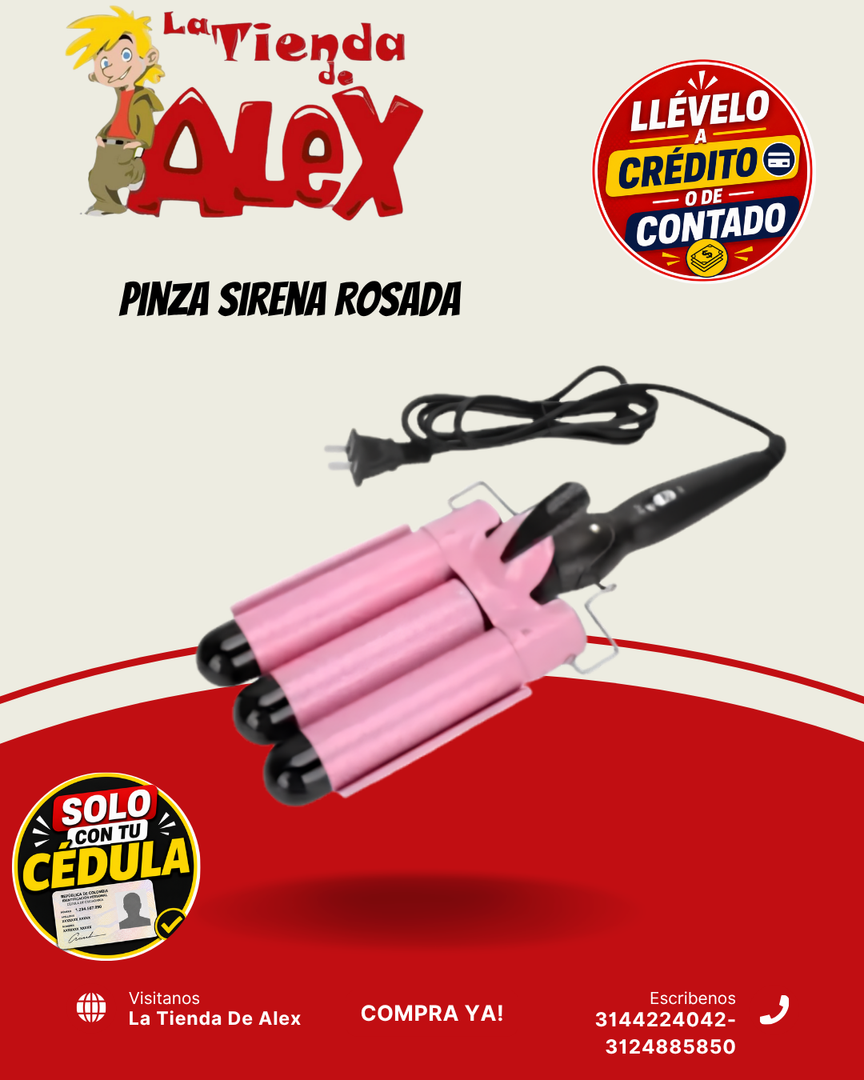 Pinza Sirena Rosada
