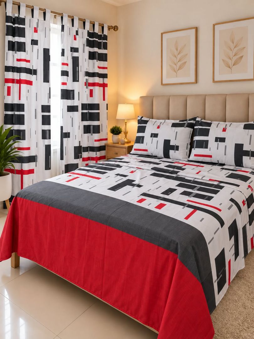 Combo juego de cortinas+sabanas 