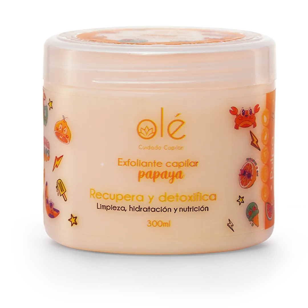 Exfoliante capilar de papaya , olé capilar 